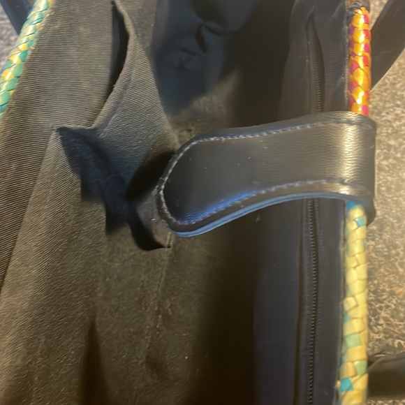 Handmade straw and leather hand bag - Picture 8 of 15